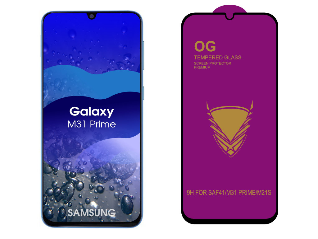 3D Ochranné tvrzené sklo na Samsung Galaxy M31 Prime