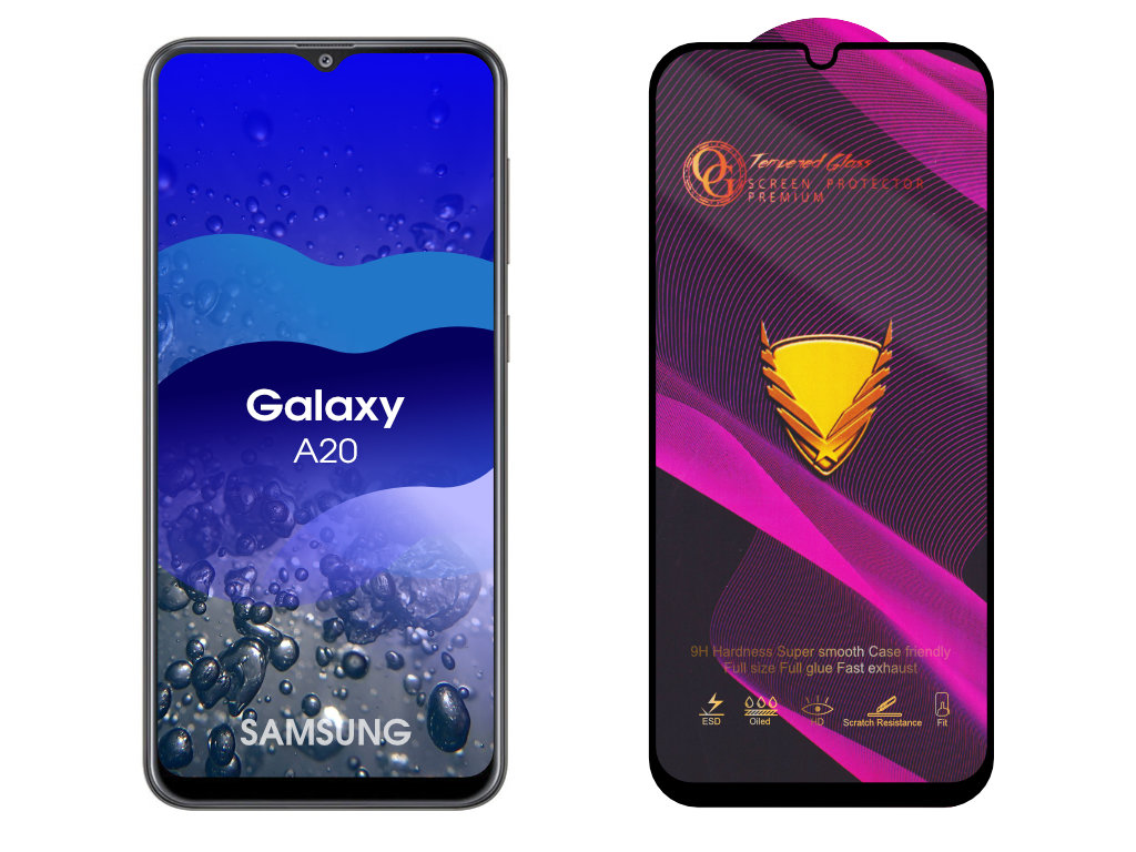 3D Ochranné tvrzené sklo na Samsung Galaxy A20