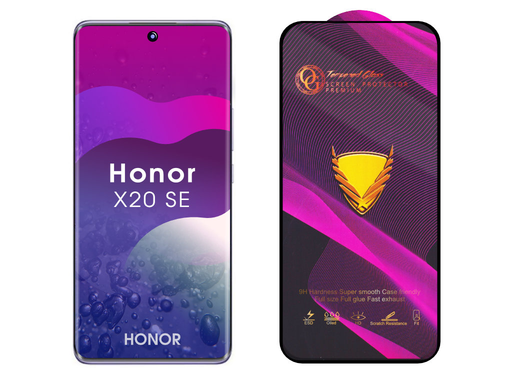 Levně 3D Ochranné tvrzené sklo na Honor X20 SE