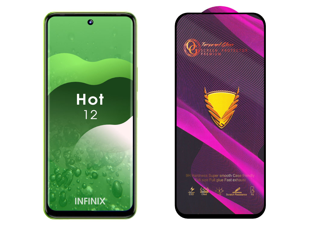 3D Ochranné tvrzené sklo na Infinix Hot 12