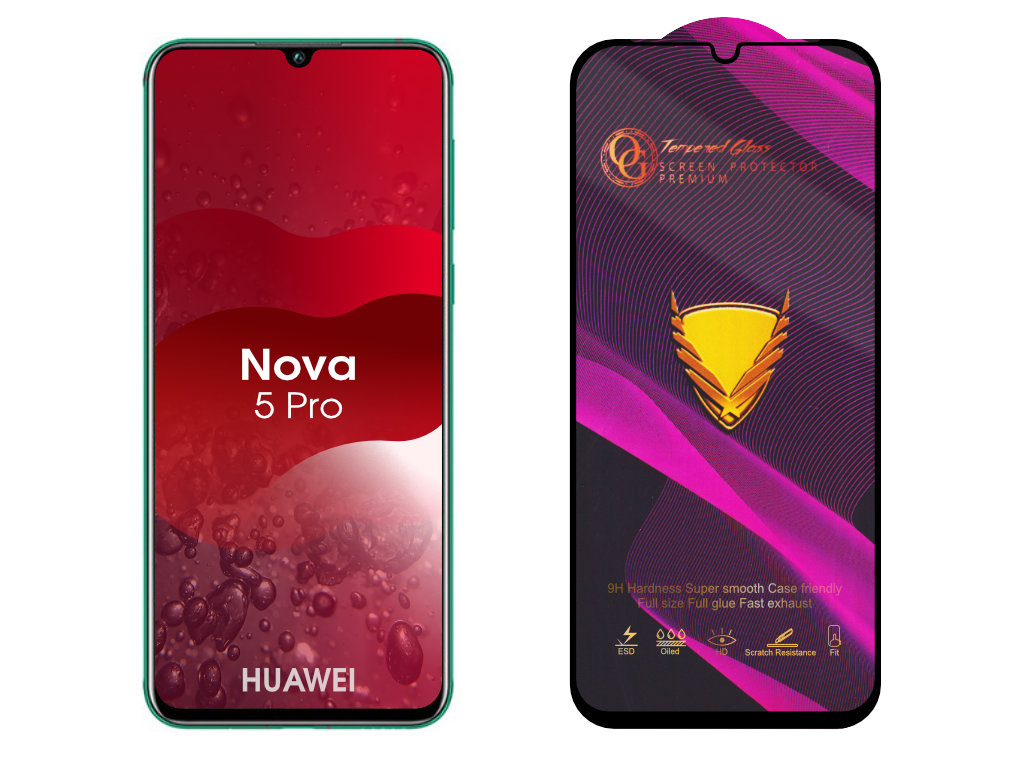 Levně 3D Ochranné tvrzené sklo na Huawei Nova 5 Pro