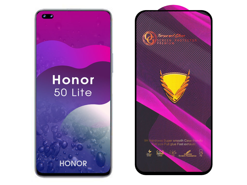 Levně 3D Ochranné tvrzené sklo na Honor 50 Lite