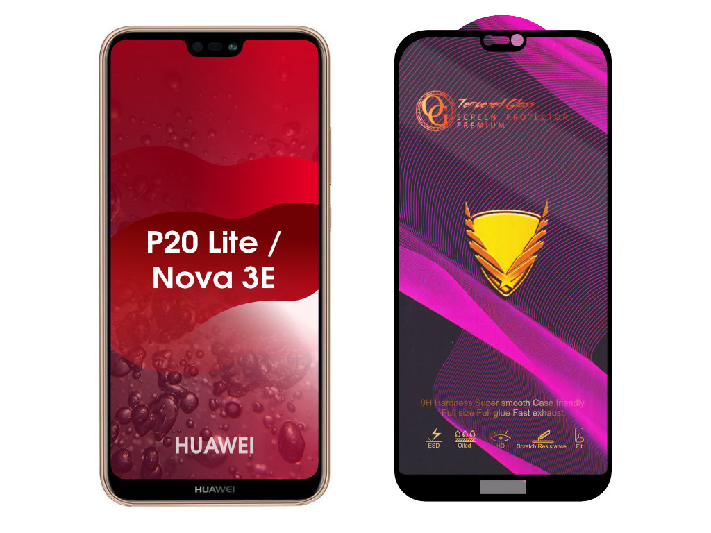 Levně 3D Ochranné tvrzené sklo na Huawei Nova 3E