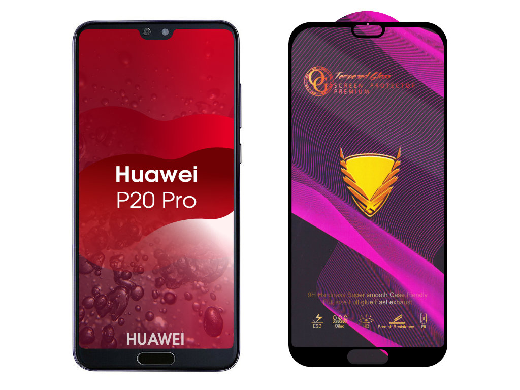 Levně 3D Ochranné tvrzené sklo na Huawei P20 Pro