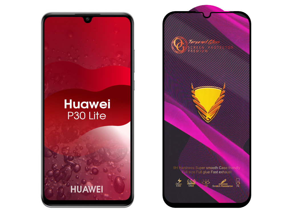 Levně 3D Ochranné tvrzené sklo na Huawei P30 Lite