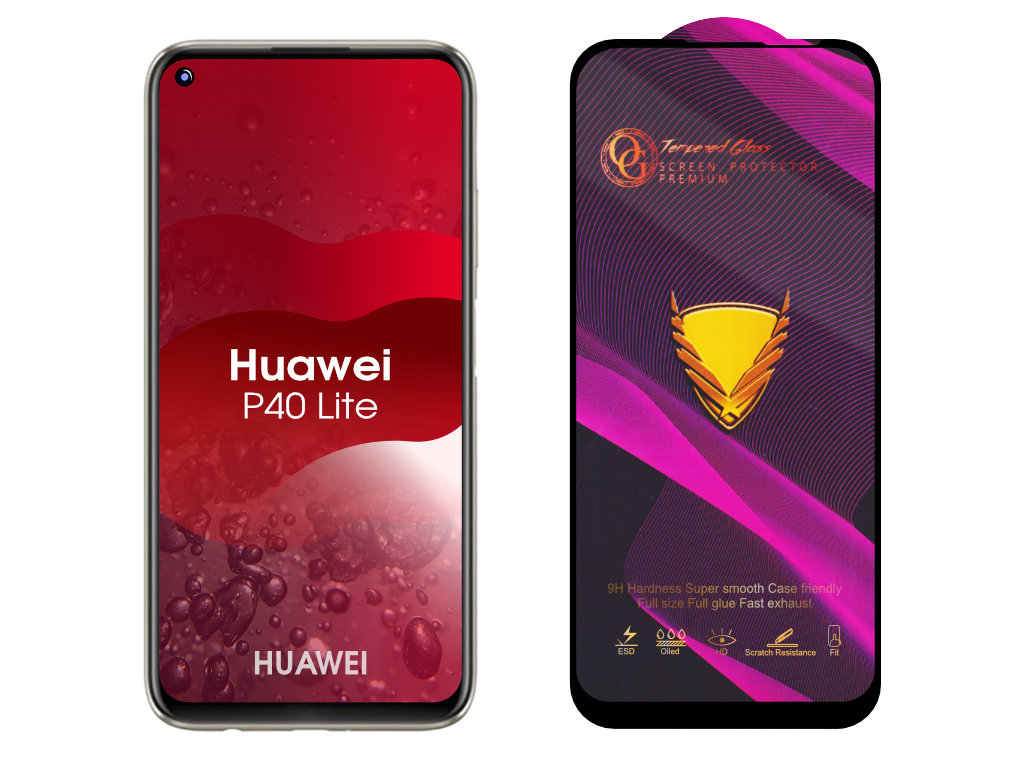 Levně 3D Ochranné tvrzené sklo na Huawei P40 Lite 4G