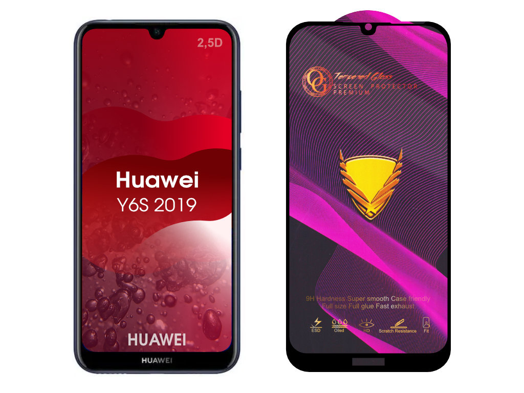 Levně 3D Ochranné tvrzené sklo na Huawei Y6S 2019