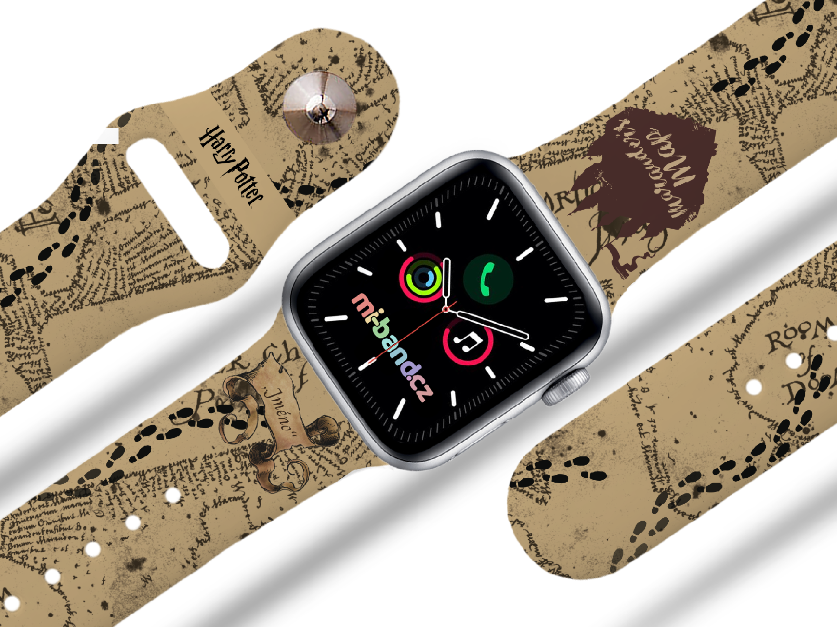 Apple watch řemínek Pobertův plánek na přání - 42/44/45/49mm