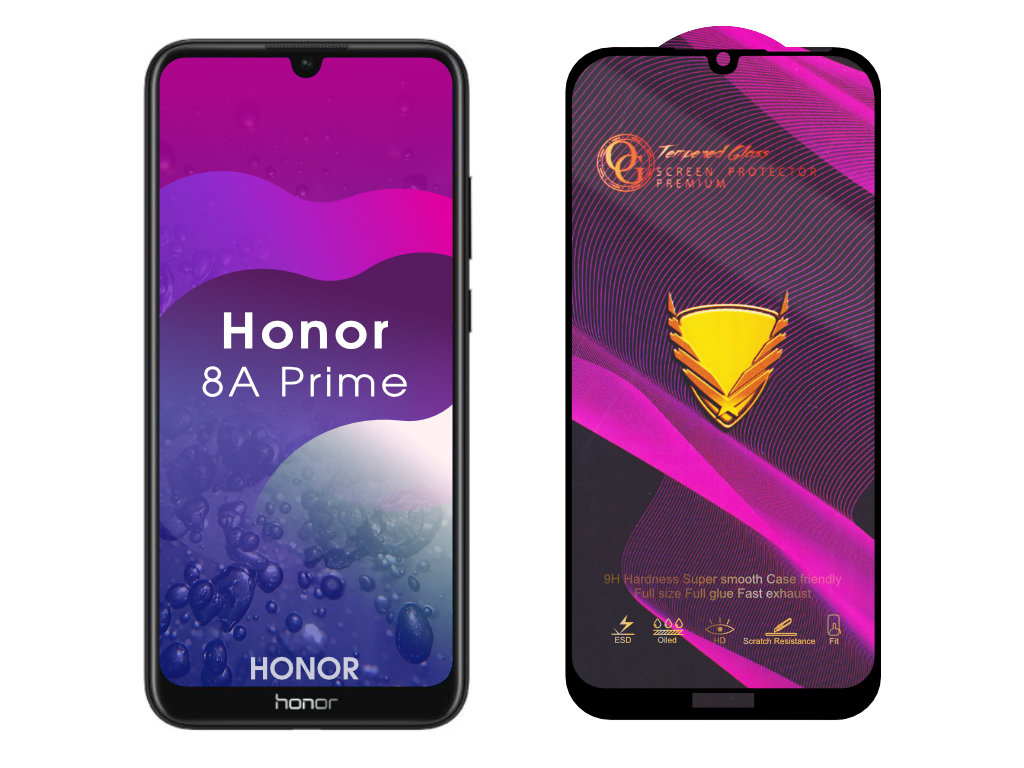 Levně 3D Ochranné tvrzené sklo na Honor 8A Prime