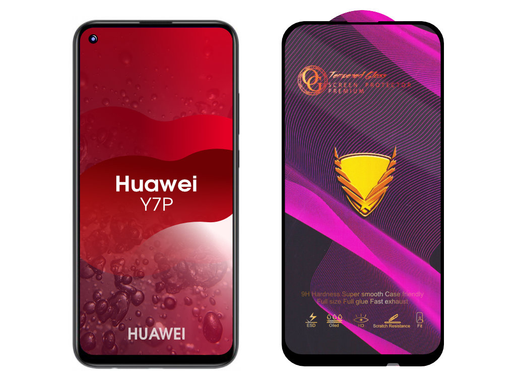 Levně 3D Ochranné tvrzené sklo na Huawei Y7P