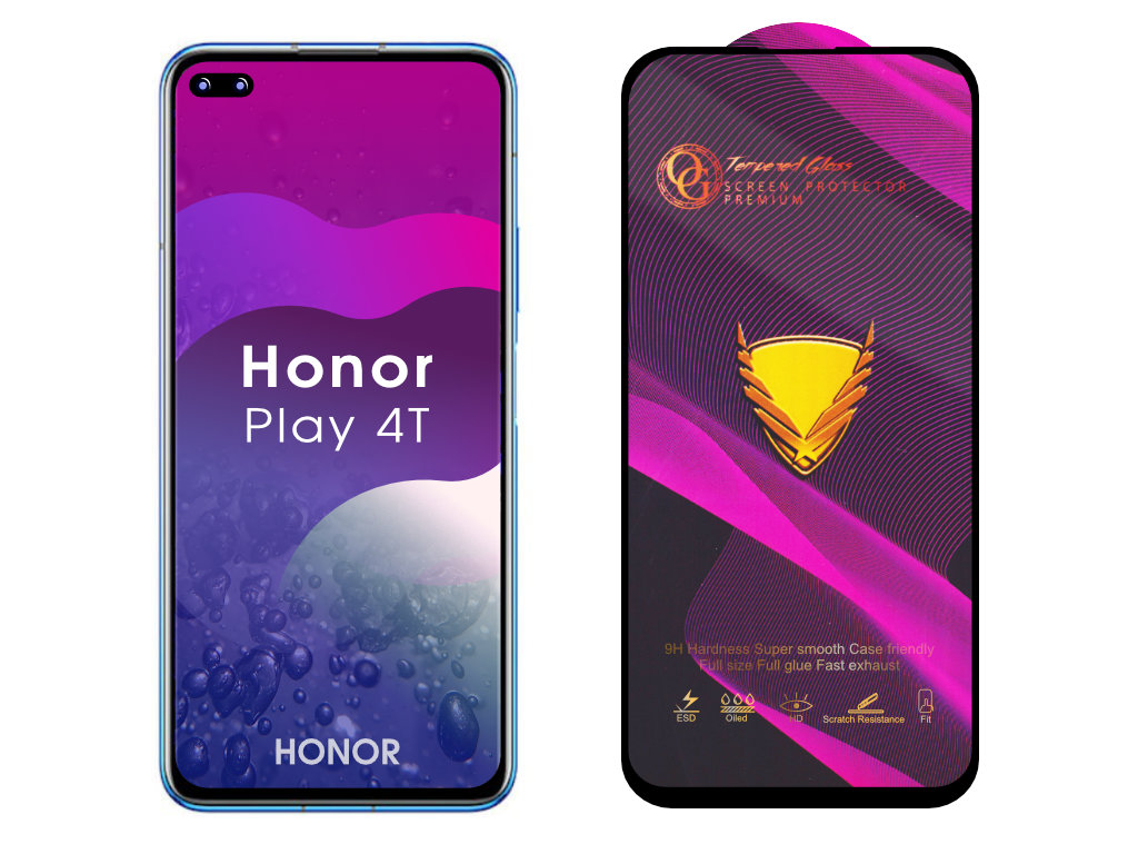 Levně 3D Ochranné tvrzené sklo na Honor Play 4T