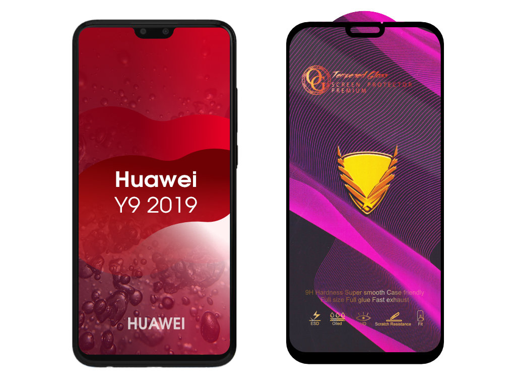 Levně 3D Ochranné tvrzené sklo na Huawei Y9 2019