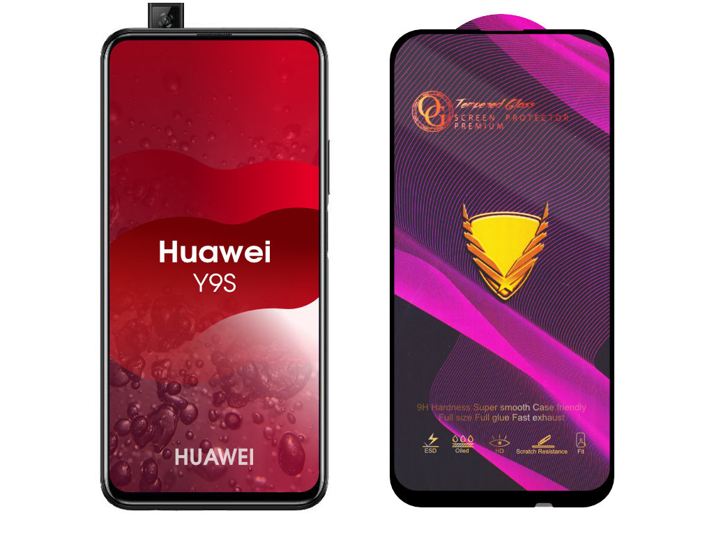 Levně 3D Ochranné tvrzené sklo na Huawei Y9S
