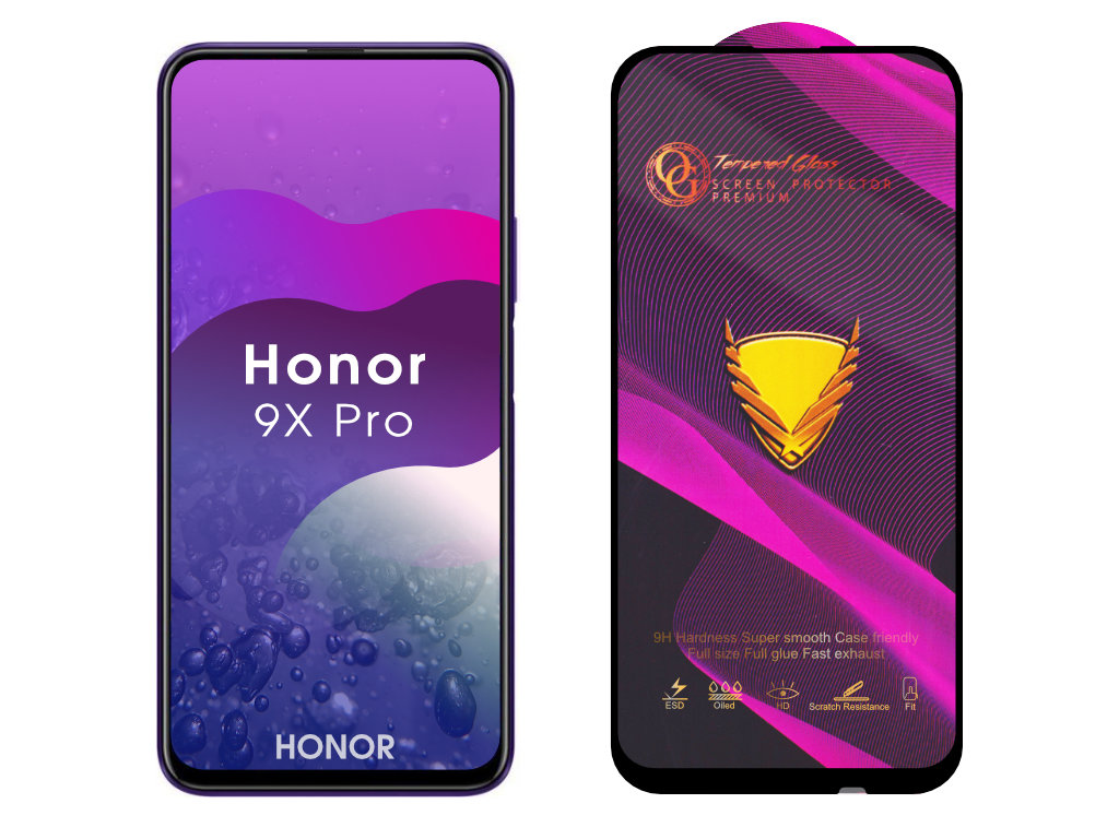 Levně 3D Ochranné tvrzené sklo na Honor 9X Pro