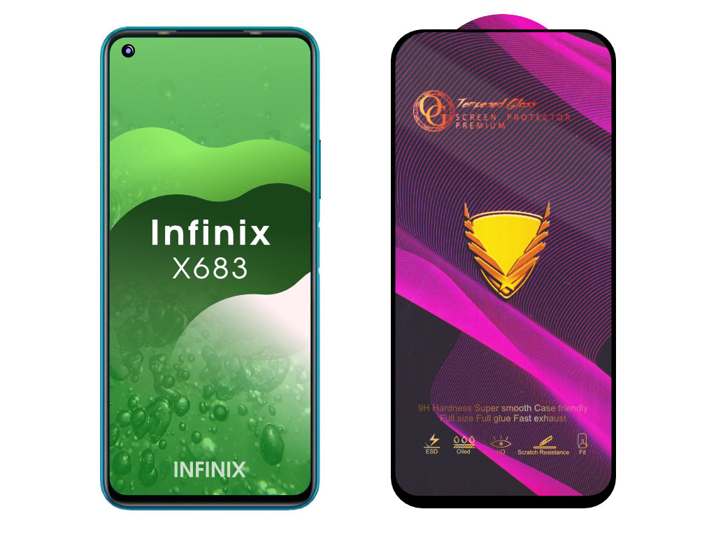 Levně 3D Ochranné tvrzené sklo na Infinix Note 8i / X683