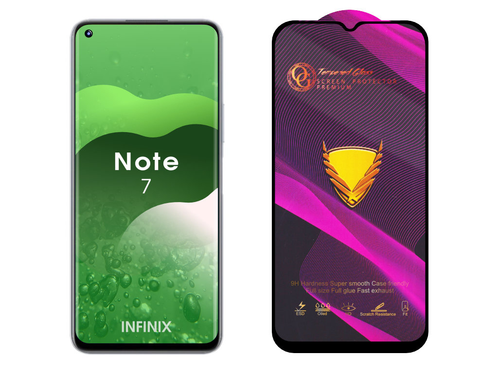 3D Ochranné tvrzené sklo na Infinix Note 7 / X690