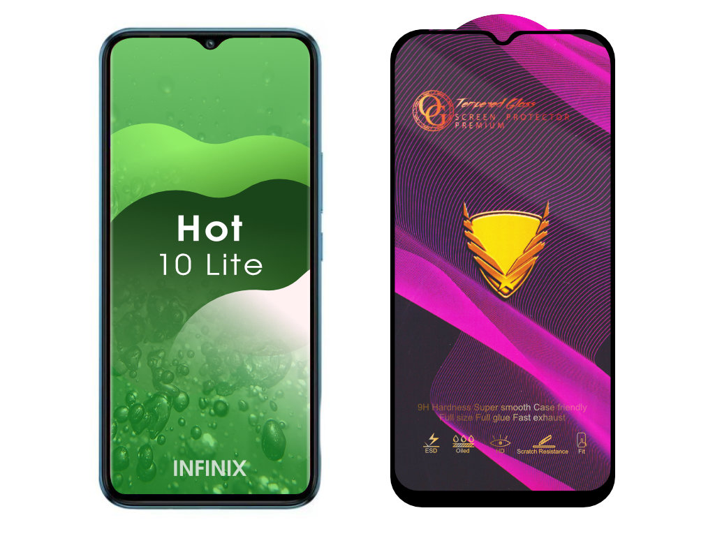 3D Ochranné tvrzené sklo na Infinix Hot 10 Lite