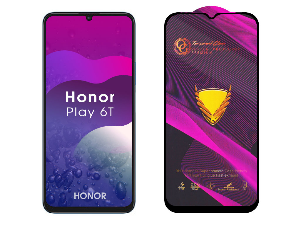 Levně 3D Ochranné tvrzené sklo na Honor Play 6T