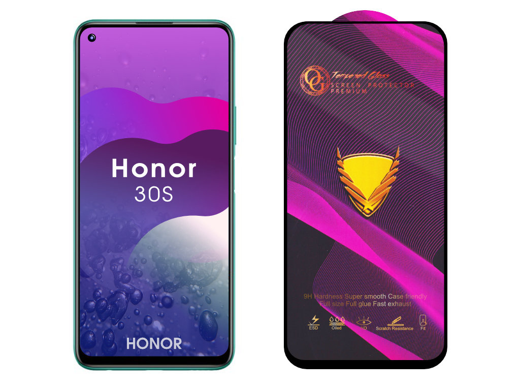 Levně 3D Ochranné tvrzené sklo na Honor 30S