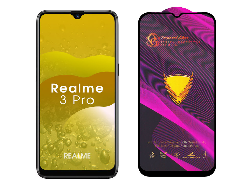 Levně 3D Ochranné tvrzené sklo na Realme 3 Pro