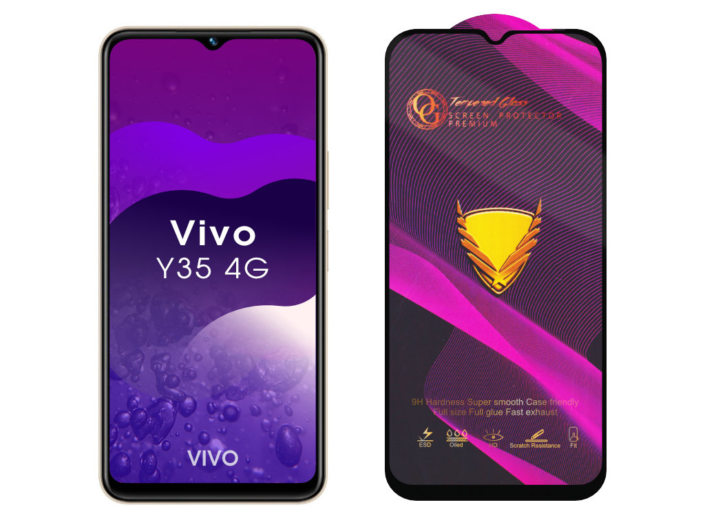 3D Ochranné tvrzené sklo na Vivo Y35 4G