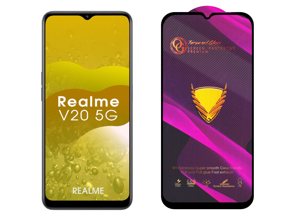 Levně 3D Ochranné tvrzené sklo na Realme V20 5G