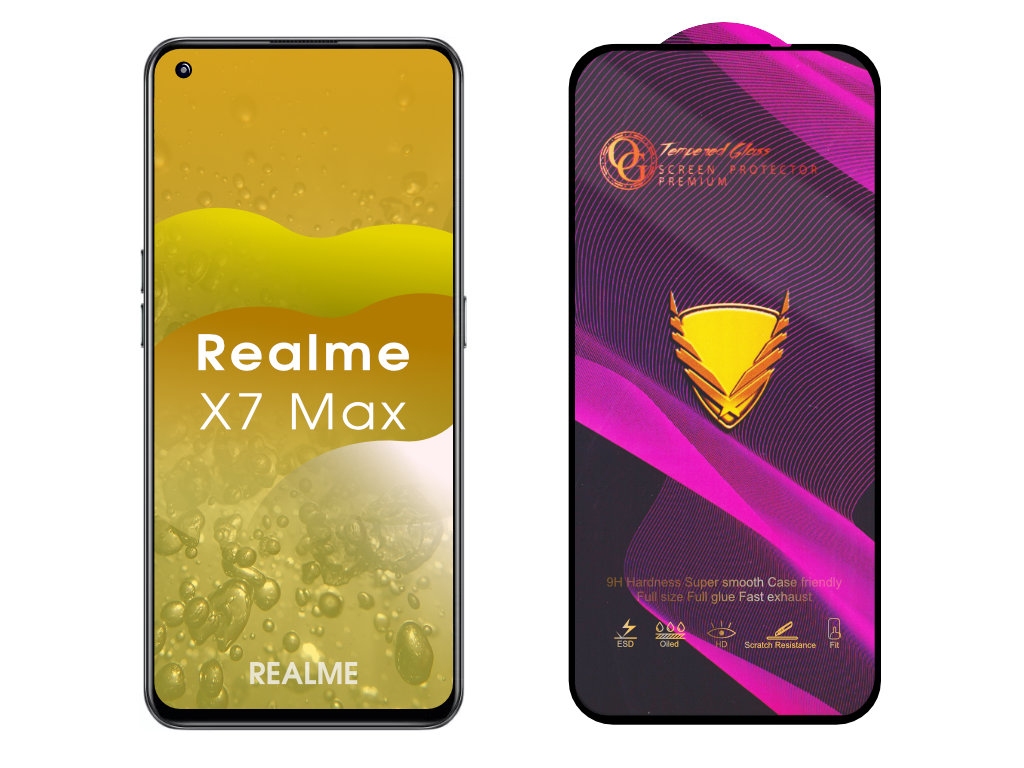 Levně 3D Ochranné tvrzené sklo na Realme X7 Max 5G