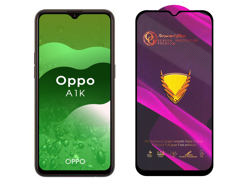 Levně 3D Ochranné tvrzené sklo na Oppo A1K