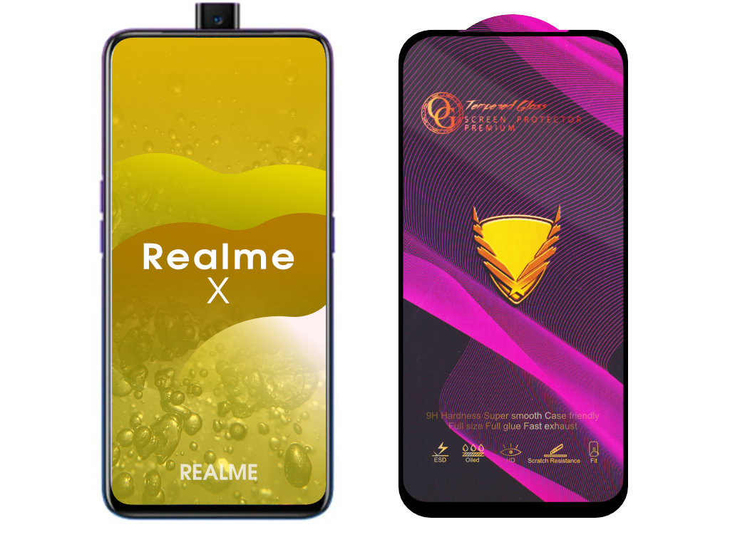 Levně 3D Ochranné tvrzené sklo na Realme X