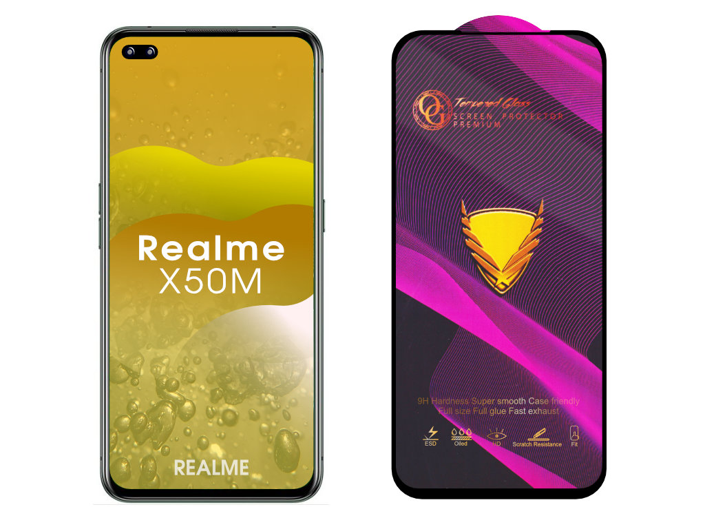3D Ochranné tvrzené sklo na Realme X50M