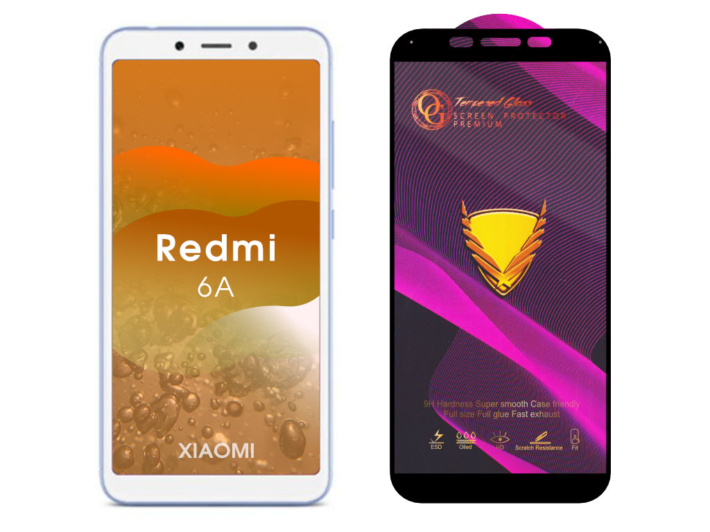 Levně 3D Ochranné tvrzené sklo na Xiaomi Redmi 6A