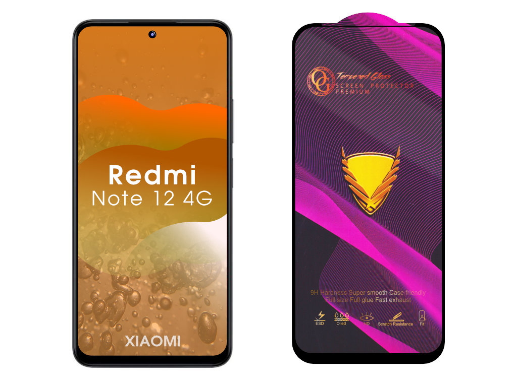 3D Ochranné tvrzené sklo na Xiaomi Redmi Note 12 4G