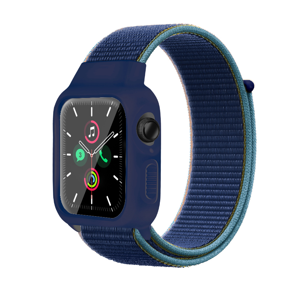 Levně Nylonový set 2v1 pro Apple Watch 38/40/41mm Barevná varianta: Modrá