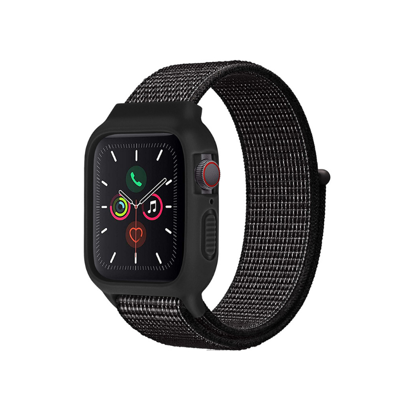 Levně Nylonový set 2v1 pro Apple Watch 38/40/41mm Barevná varianta: Černo-Bílá