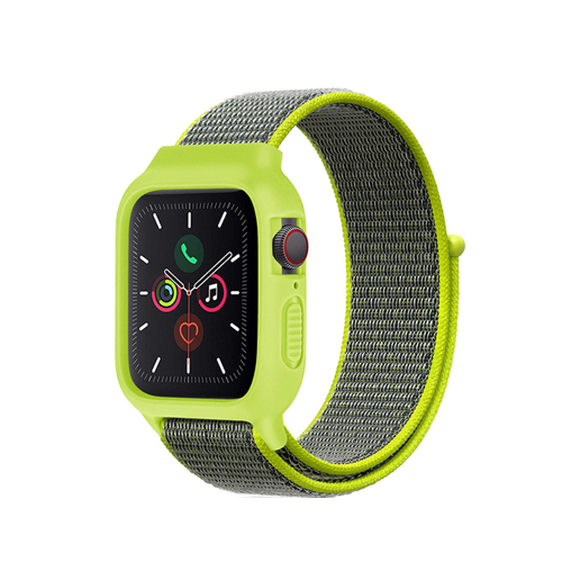 Levně Nylonový set 2v1 pro Apple Watch 38/40/41mm Barevná varianta: Jablečno-Šedá
