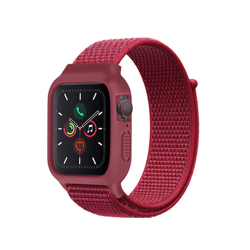 Levně Nylonový set 2v1 pro Apple Watch 38/40/41mm Barevná varianta: Červená