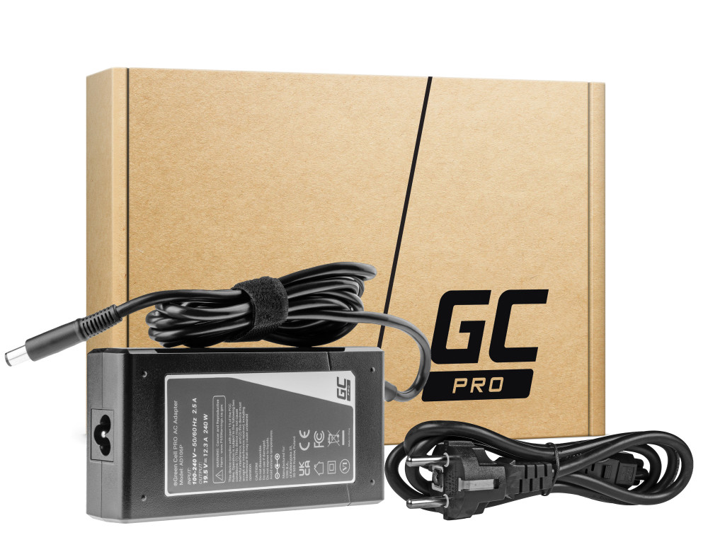 Levně AD106P - Green Cell PRO Nabíječka / AC Adaptér 19.5V/12.3A/240W pro Dell Precision 7510/7710/M4700/M4800/M6600/M6700/M6800/ Alienware 17 AD106P