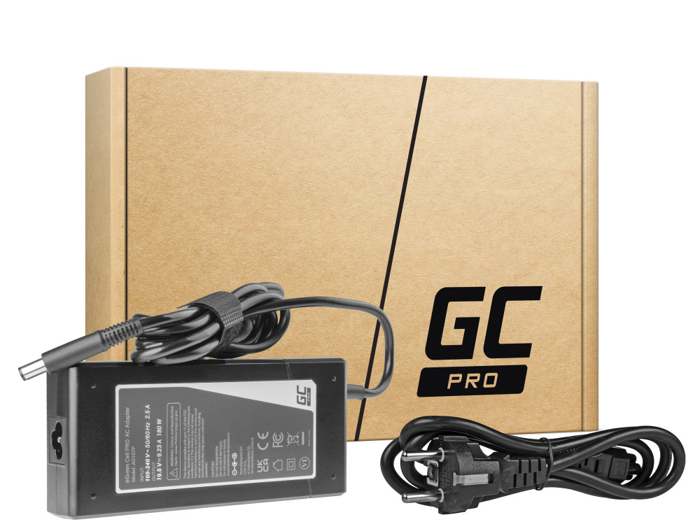Levně AD107P - Green Cell PRO Nabíječka / AC Adaptér 19.5V/9.23A/180W pro Dell Latitude E5510/E7240/E7440/ Alienware 13/14/15/M14x/M15x/R1/R2/R3 AD107P