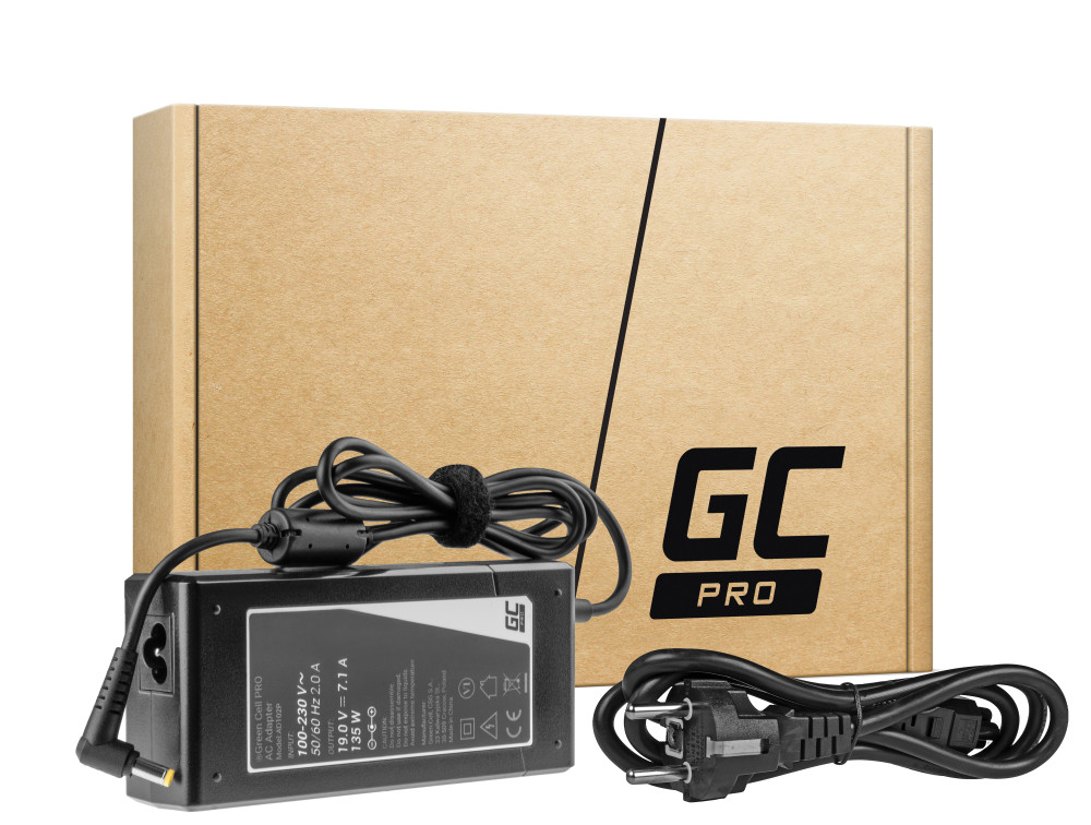 Levně AD102P - Green Cell PRO Nabíječka / AC Adaptér 19V/7.1A/135W pro Acer Aspire Nitro V15 VN7-571G/VN7-572G/VN7-591G/VN7-592G AD102P