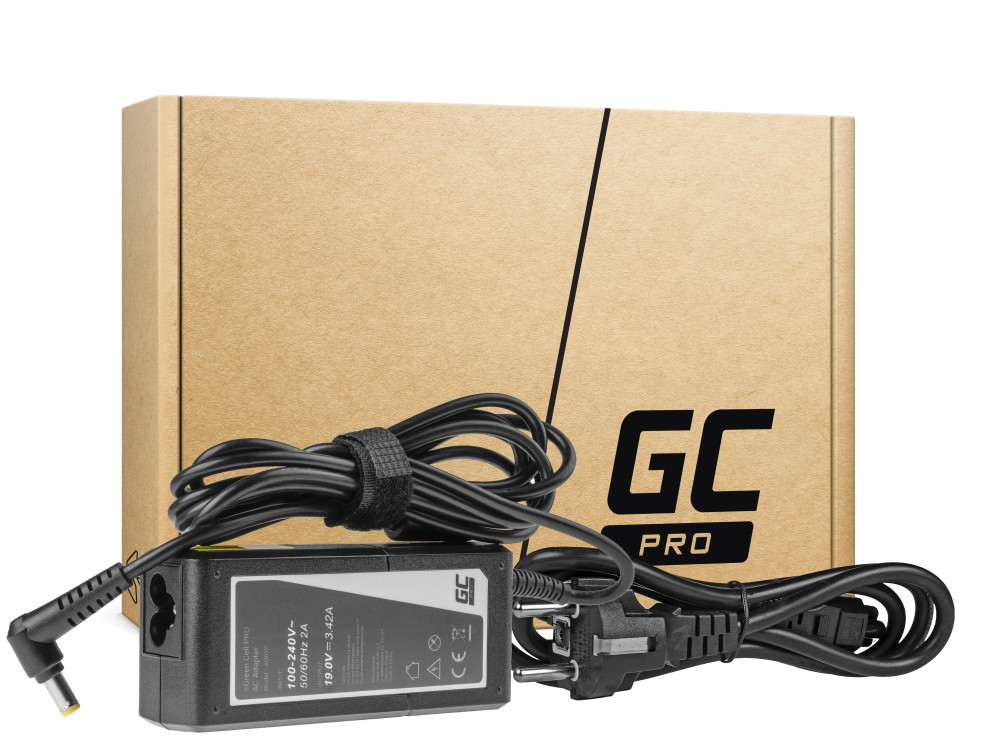 Levně AD01P - Green Cell PRO Nabíječka / AC Adaptér 19V/3.42A/65W pro Acer Aspire 5741G 5742 5742G E1-521 E1-531 E1-531G E1-570 E1-571 E1-571G AD01P
