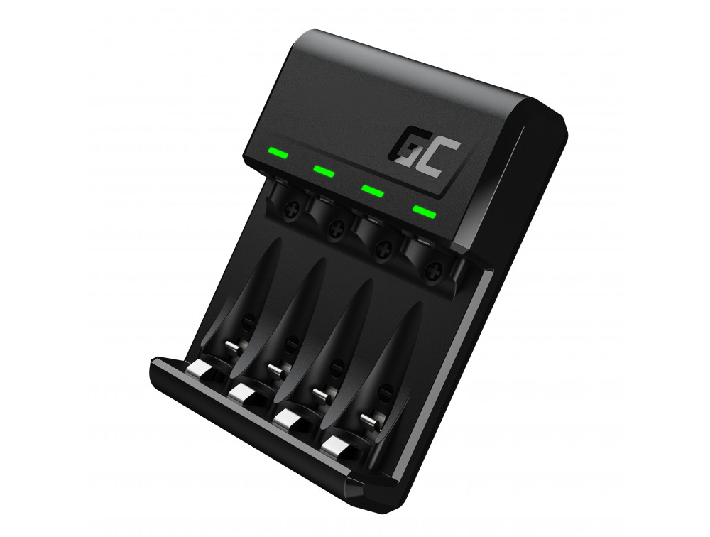 Levně GRADGC01 - Green Cell GC VitalCharger Ni-MH AA and AAA nabíječka baterií s micro-USB a USB-C portem GRADGC01