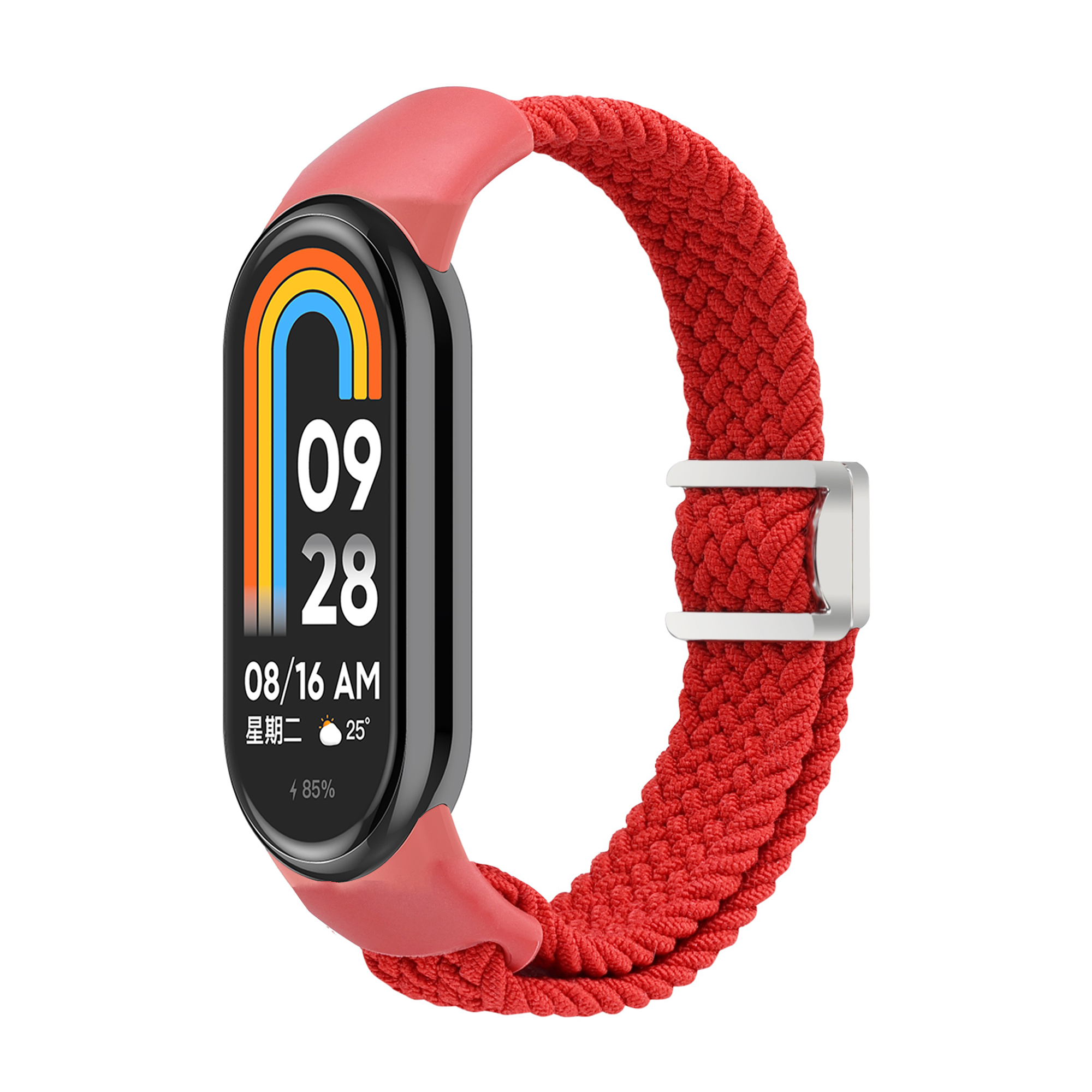 Pletený náramek s magnetickým zapínáním Mi band 8/9/10 Barevná varianta: Červený