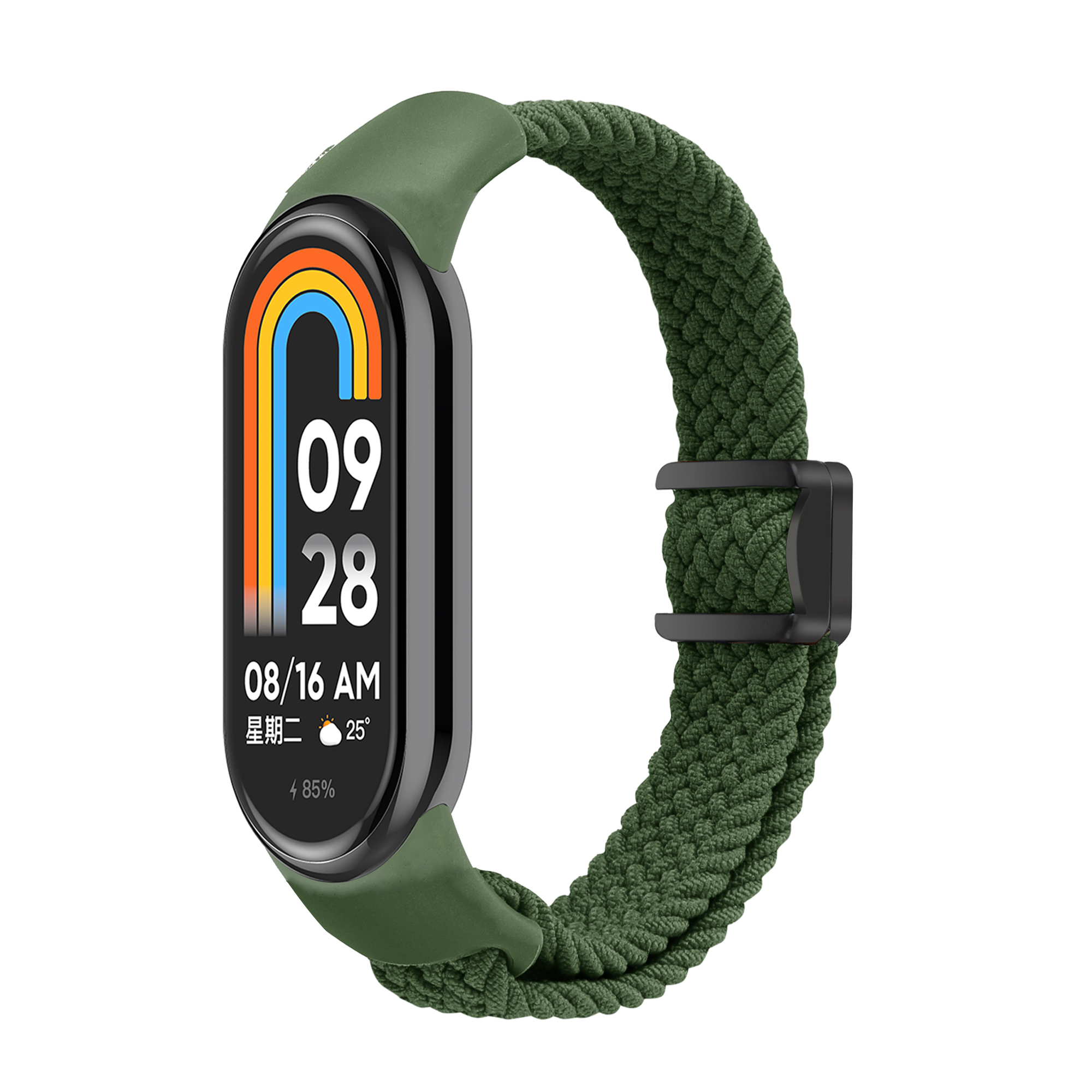 Levně Pletený náramek s magnetickým zapínáním Mi band 8/9/10 Barevná varianta: Khaki