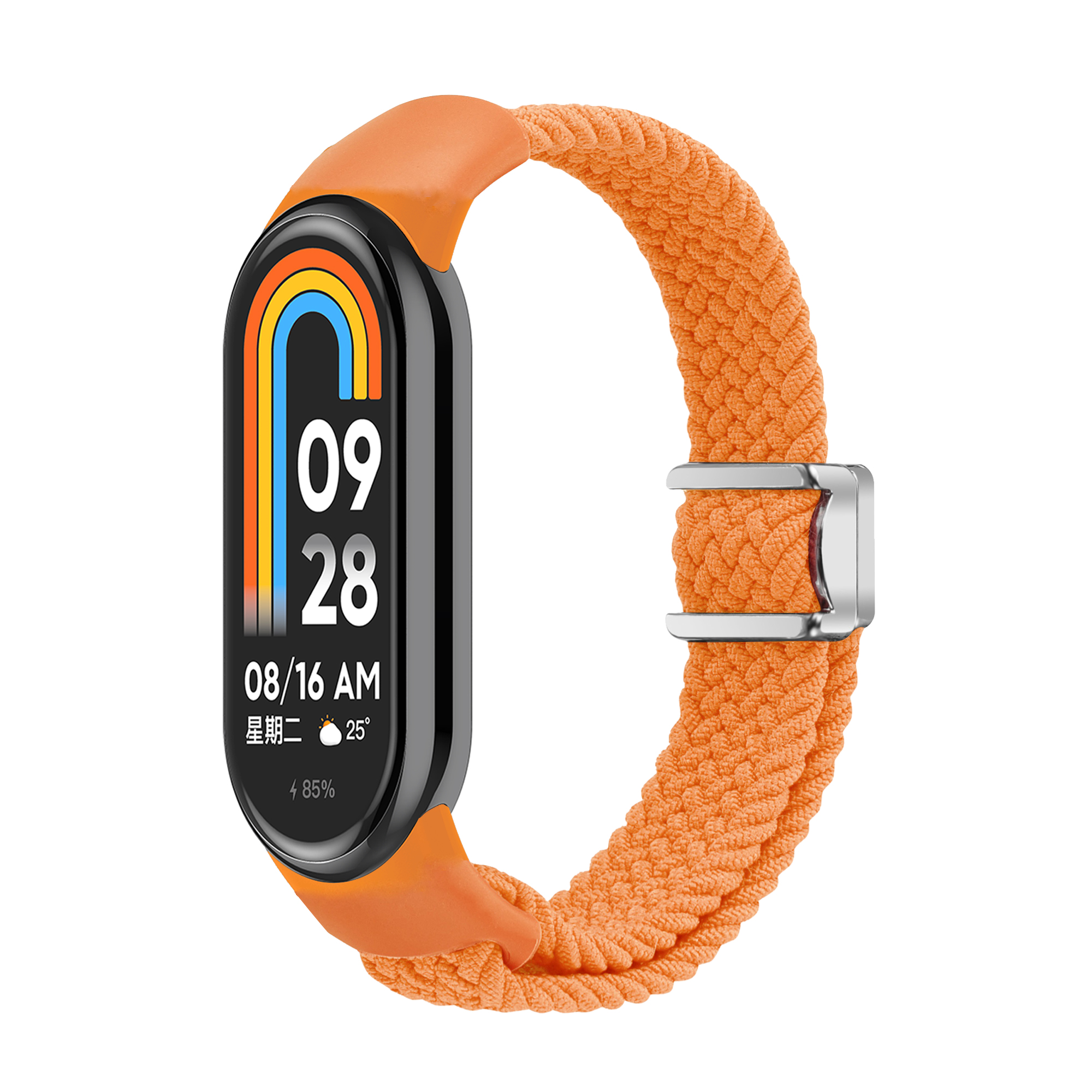 Pletený náramek s magnetickým zapínáním Mi band 8/9/10 Barevná varianta: Oranžový
