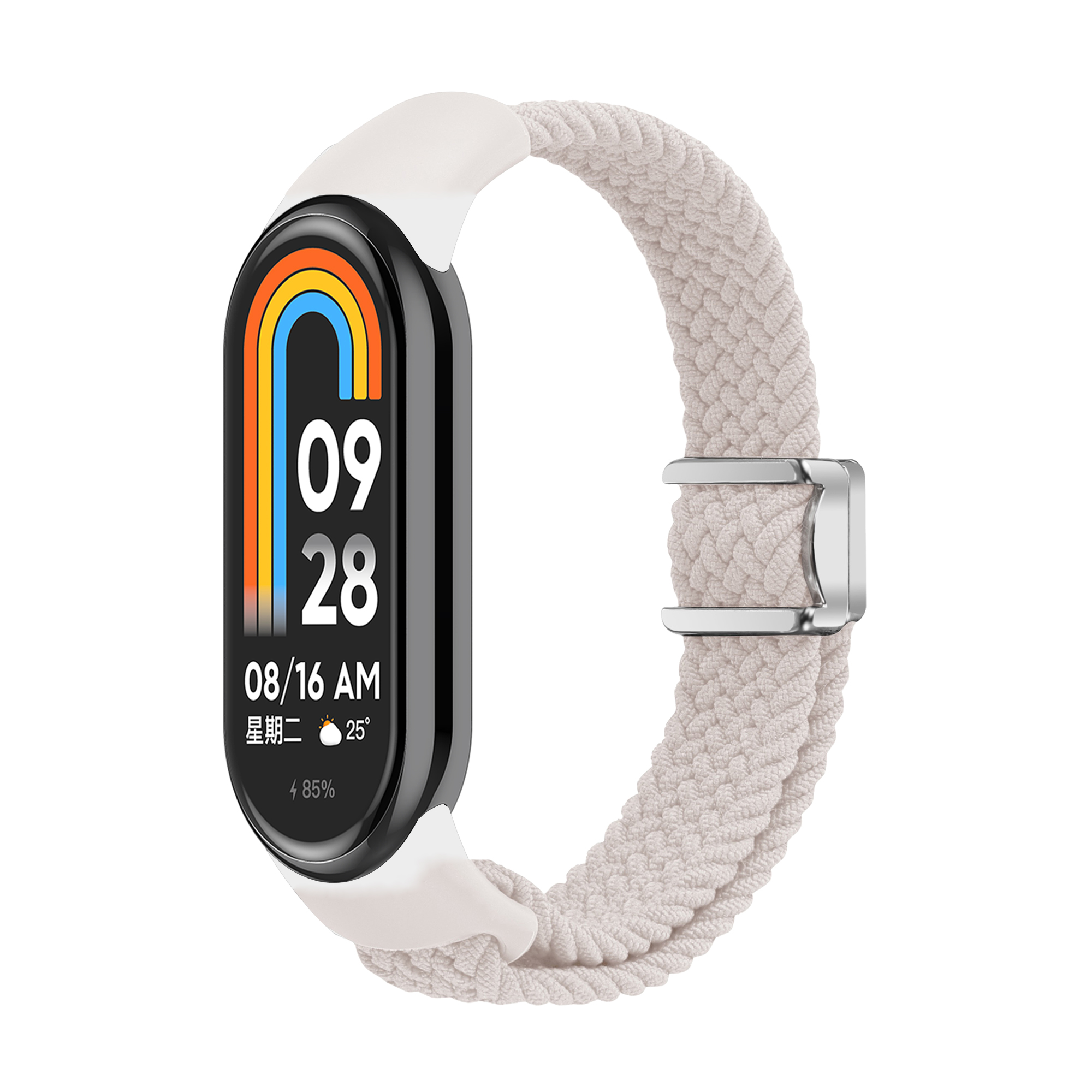 Levně Pletený náramek s magnetickým zapínáním Mi band 8/9/10 Barevná varianta: Slonový
