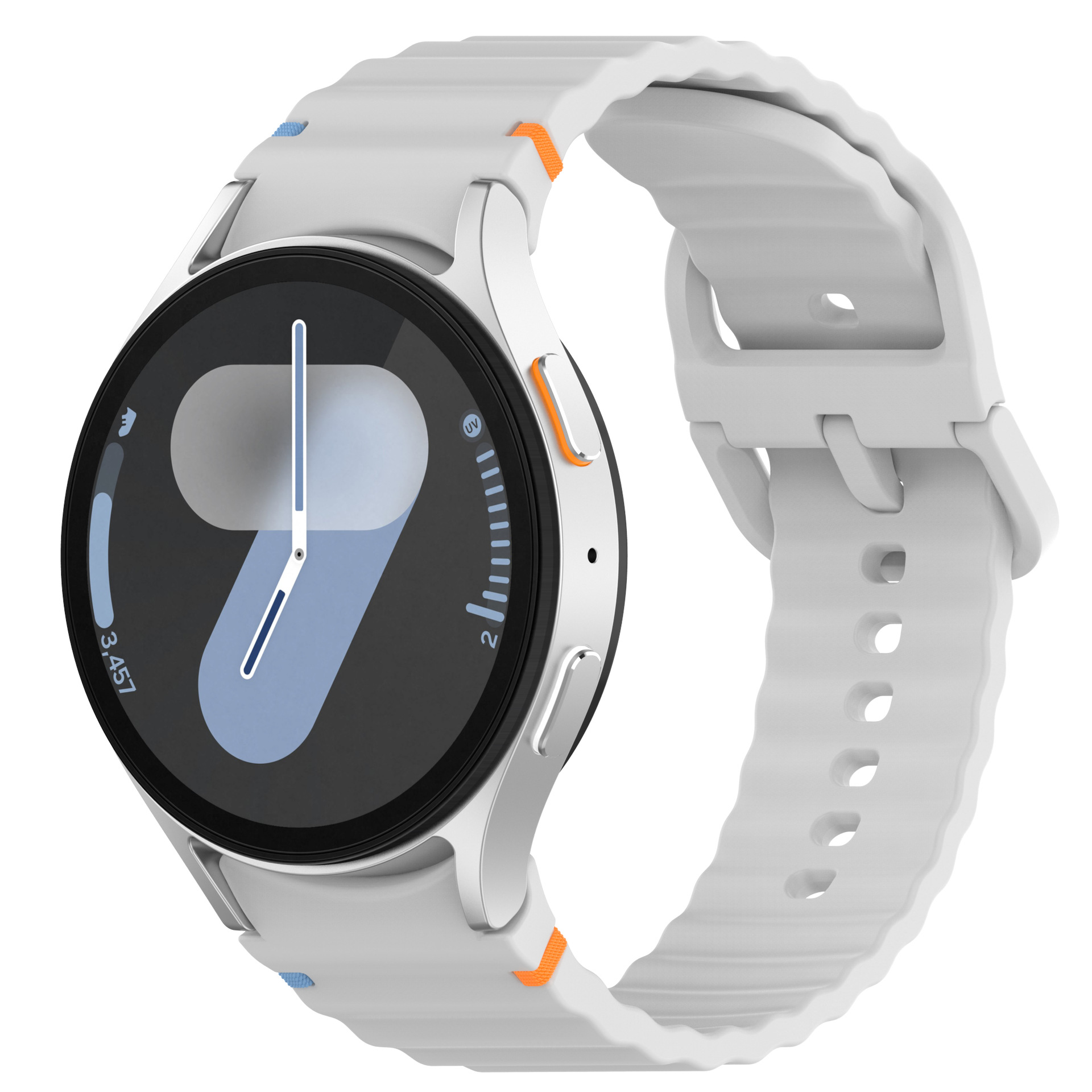 Vroubkovaný řemínek pro Samsung Galaxy Watch 7 Barva náramku: Šedá