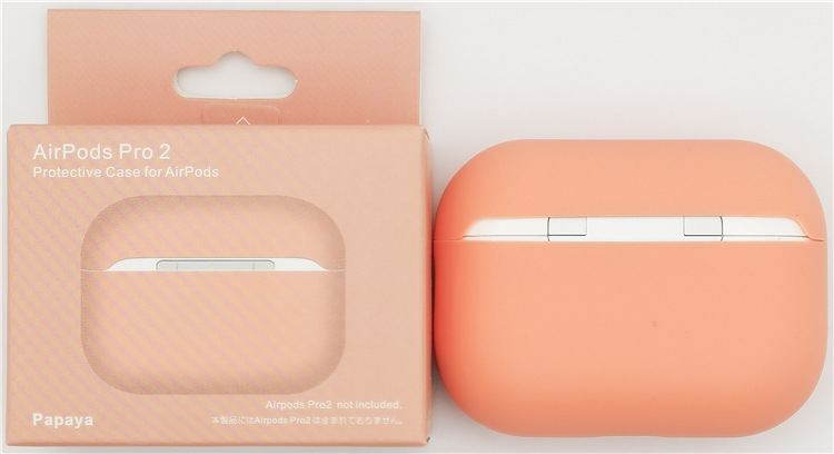 Levně Jednobarevný obal pro AirPods PRO / 2 PRO Barva: Papaya