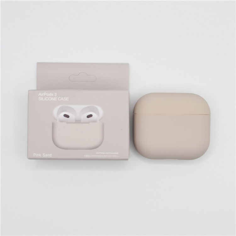 Levně Jednobarevný obal pro AirPods 3 Barva: Pink Sand