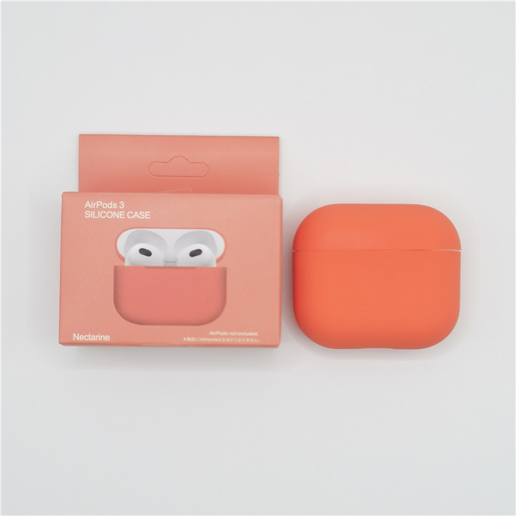 Levně Jednobarevný obal pro AirPods 3 Barva: Nectarine