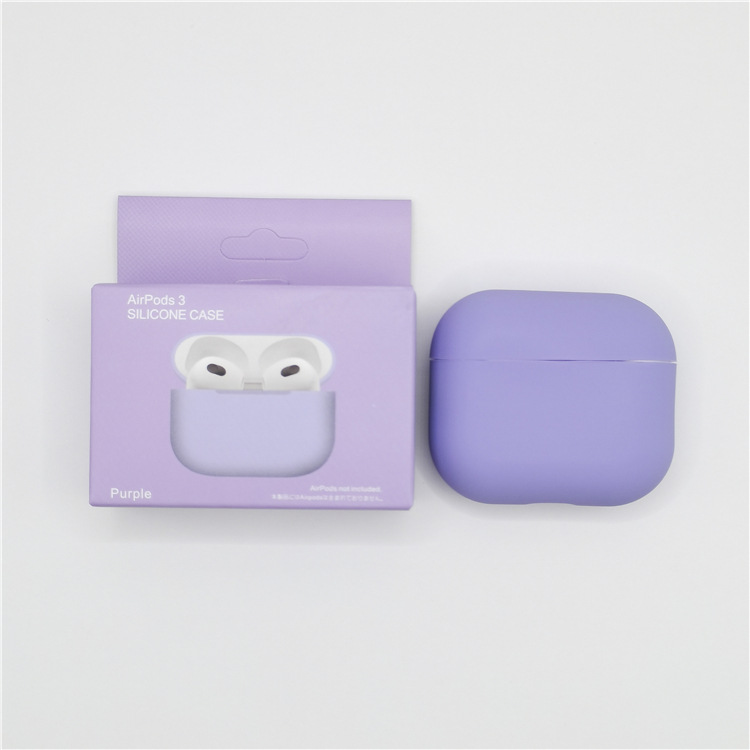 Levně Jednobarevný obal pro AirPods 3 Barva: Purple